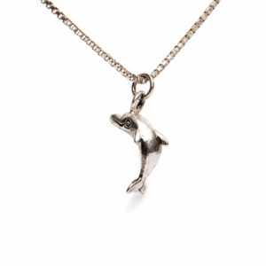 Dolphin Necklace in Sterling Silver 925 | Handmade Dolphin Pendant | Ocean Jewelry | Minimal Marine Necklace | Gift for Sea Lovers