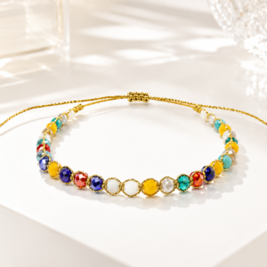 7 Chakra Crystal Bracelet – Handcrafted Adjustable Bracelet