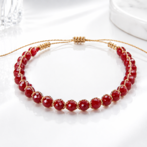 Red Crystal Adjustable Bracelet