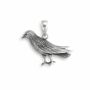Sterling Silver Bird Pendant – Handcrafted Nature-Inspired Jewelry