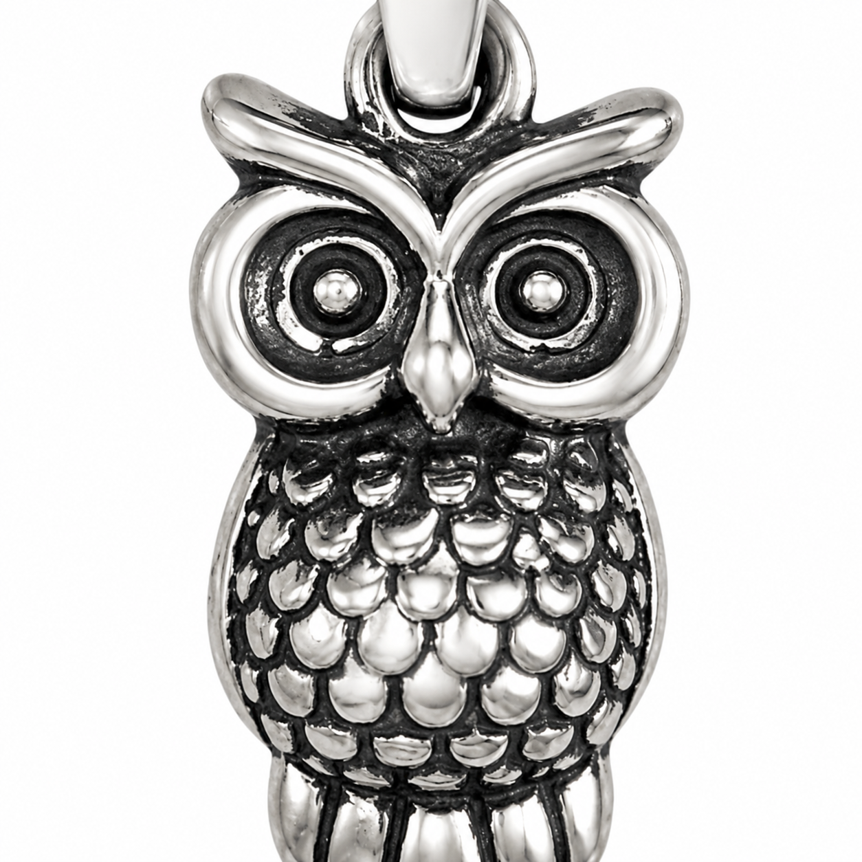 Sterling Silver Owl Pendant – Symbolic Wisdom & Protection Jewelry