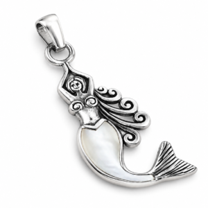Mermaid Mother of Pearl Pendant – 925 Sterling Silver