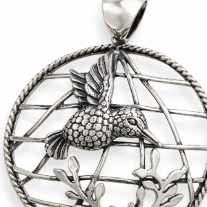 Sterling Silver Hummingbird Pendant – Symbol of Joy, Freedom & Resilience