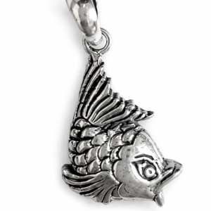Sterling Silver Fish Pendant – Artisan Ocean-Inspired Jewelry